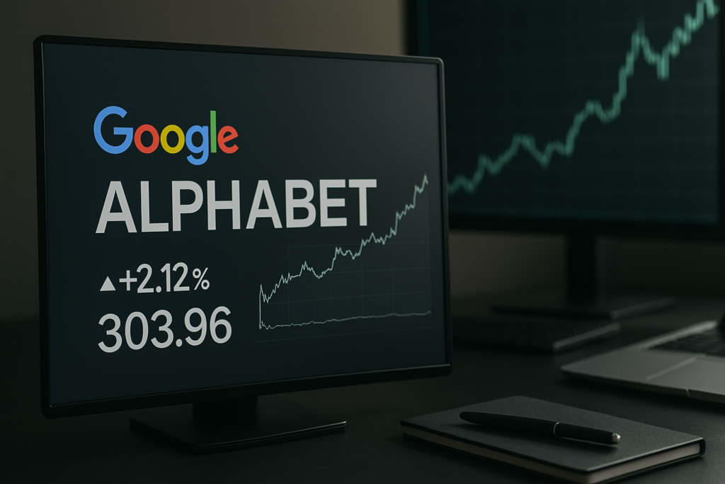 Alphabet Inc. (GOOG) ปิดตลาดด้วยการเติบโต 2.12% สู่ราคา 303.96 ดอลลาร์
