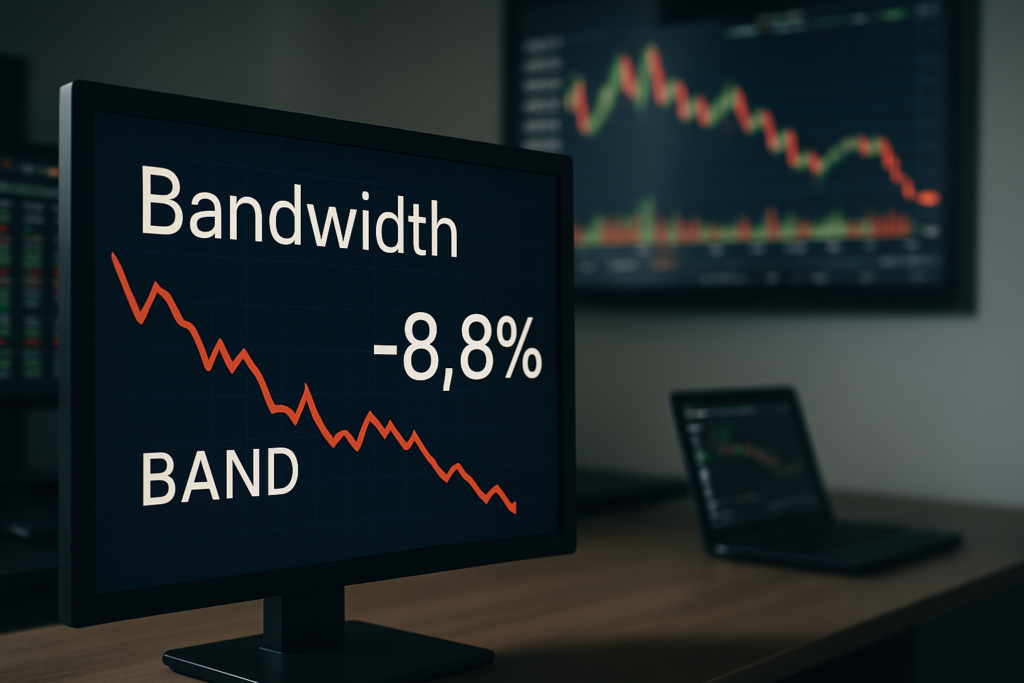 หุ้น Bandwidth (BAND) ปรับตัวลดลง 8.8% ท่ามกลางการขายหุ้นในกลุ่มซอฟต์แวร์