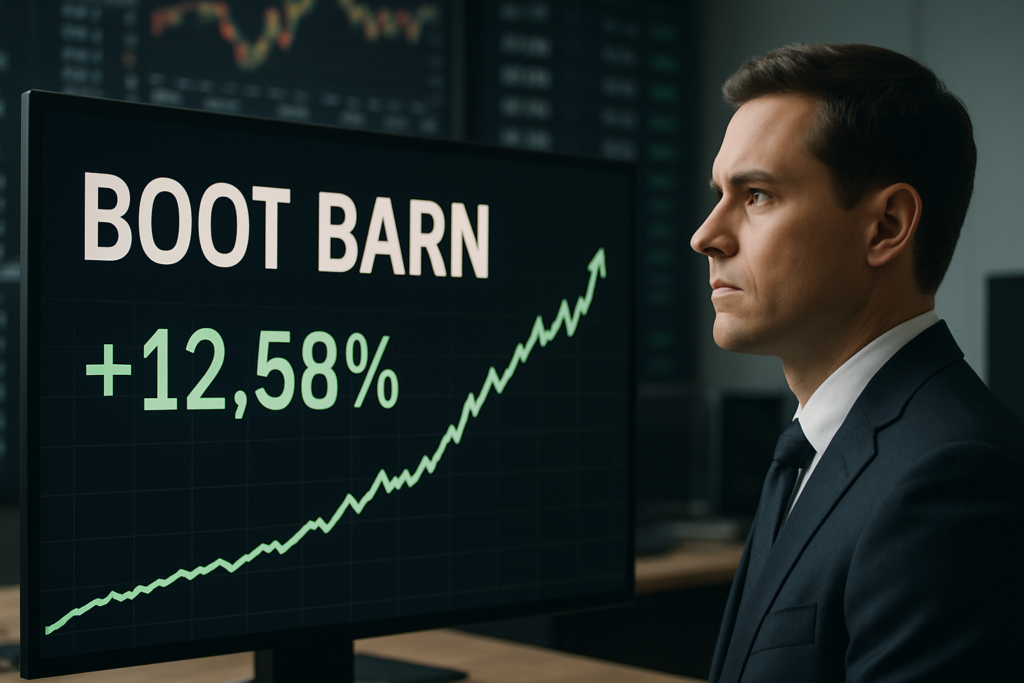 หุ้น Boot Barn ปรับตัวขึ้นอย่างรวดเร็วในวันจันทร์