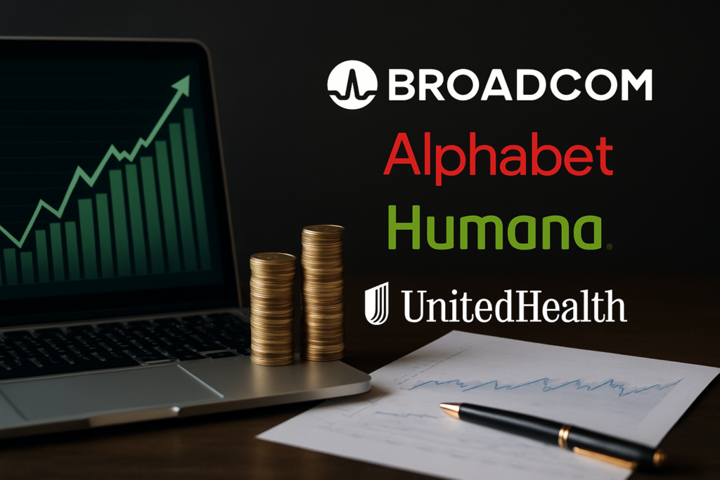 หุ้น Broadcom ขยับขึ้นจากข่าวความร่วมมือกับ Alphabet ขณะ Humana และ UnitedHealth รับข่าวดีจากข้อเสนอการจ่ายเงิน Medicare