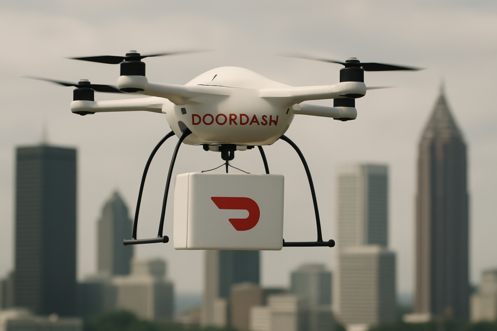 DoorDash ขยายบริการจัดส่งผ่านโดรนในแอตแลนตา