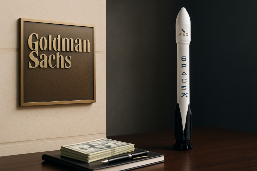 Goldman Sachs เสนอการกู้ยืมที่มีหลักประกันหุ้นเพื่อสนับสนุน IPO ของ SpaceX
