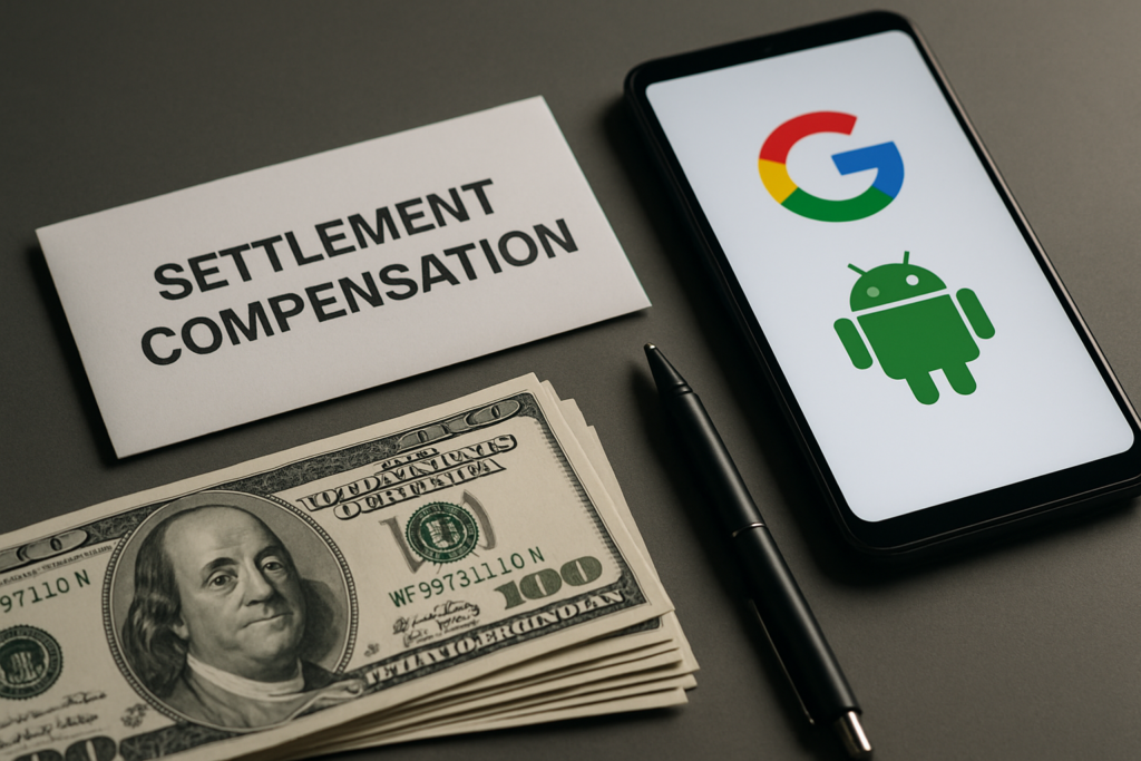 วิธีการขอรับเงินชดเชยจากการตั้งถิ่นฐานของ Google เกี่ยวกับข้อมูลผู้ใช้ Android