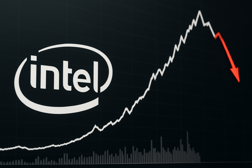 หุ้น Intel พุ่งสูง 43% ใน 6 วัน แต่มีสัญญาณลดลงวันนี้