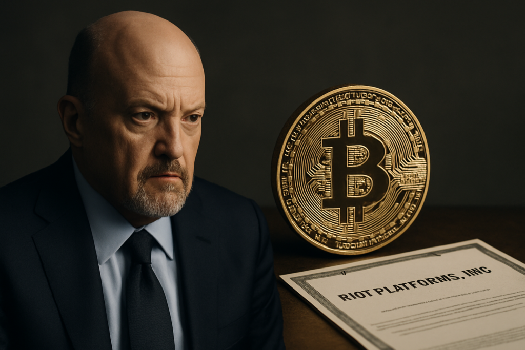 Jim Cramer แนะนำ Riot Platforms: ซื้อ Bitcoin ดีกว่าซื้อหุ้น