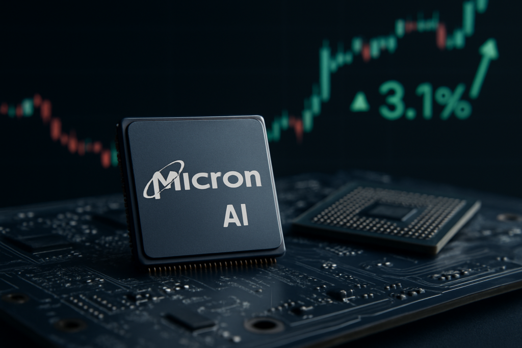 Micron (MU) หุ้นพุ่ง 3.1% หลังรับข่าวดีความต้องการชิป AI