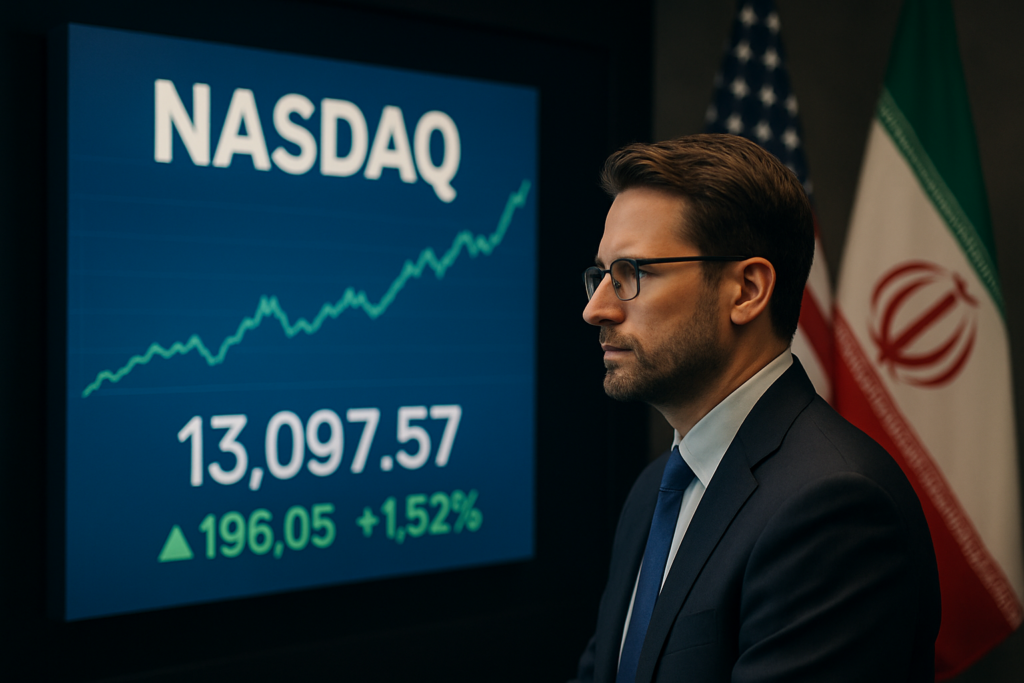 Nasdaq นำตลาดหุ้นสหรัฐปิดบวกหลังข้อตกลงหยุดยิงชั่วคราวระหว่างสหรัฐฯ และอิหร่าน