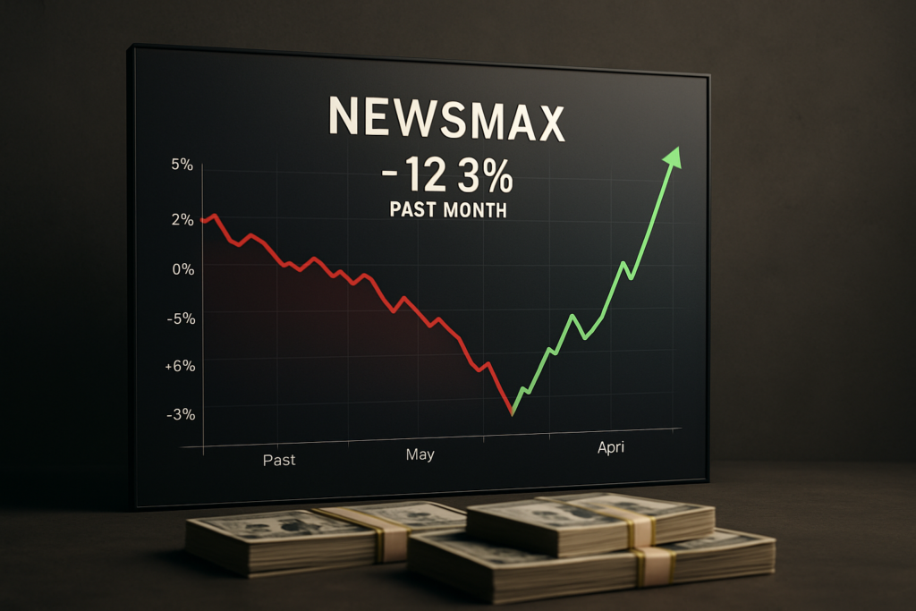 หุ้น Newsmax ลดลง 12.3% ในเดือนที่ผ่านมา แต่กลับพุ่งขึ้นในเดือนเมษายน