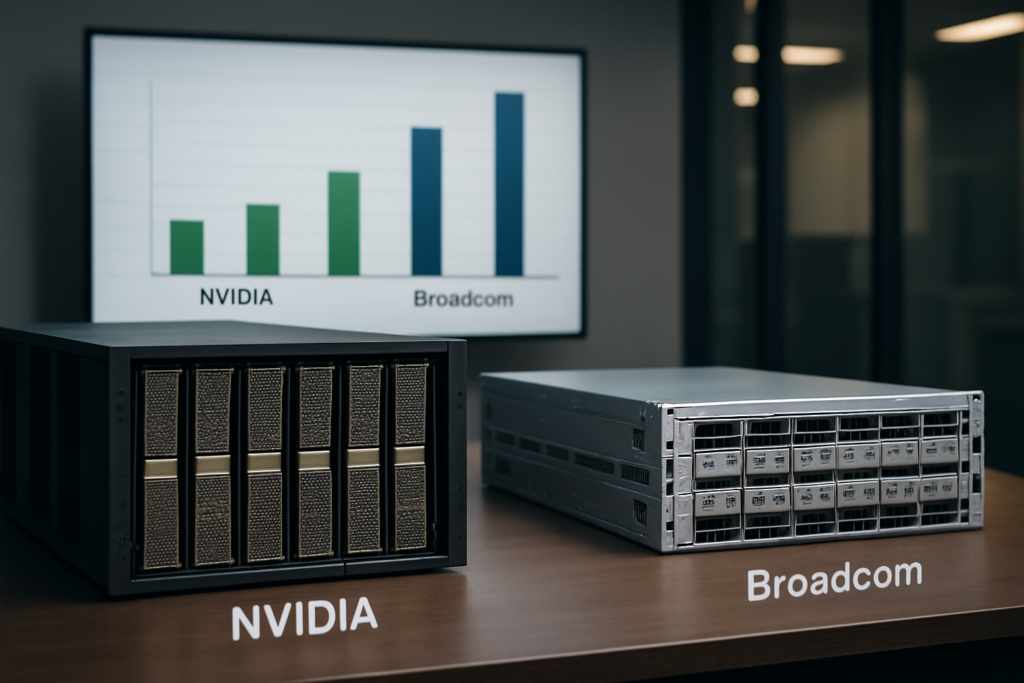 วิเคราะห์หุ้น Nvidia vs. Broadcom: นักวิเคราะห์วอลล์สตรีทแนะนำซื้อหุ้นหนึ่งและขายอีกหุ้น