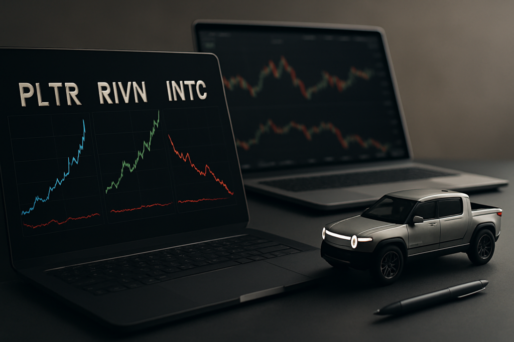 หุ้น PLTR และ RIVN ได้รับความนิยม ขณะที่แรงซื้อ INTC เริ่มลดลง