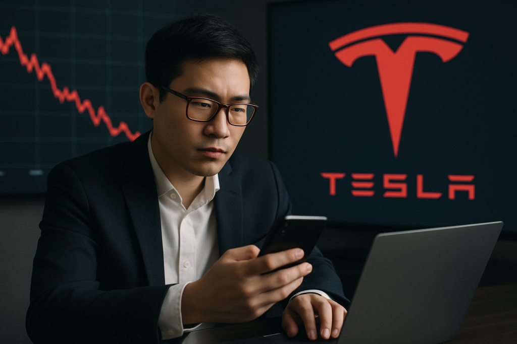 นักลงทุนรายย่อยเริ่มเข้าซื้อหุ้น Tesla ในช่วงราคาตก