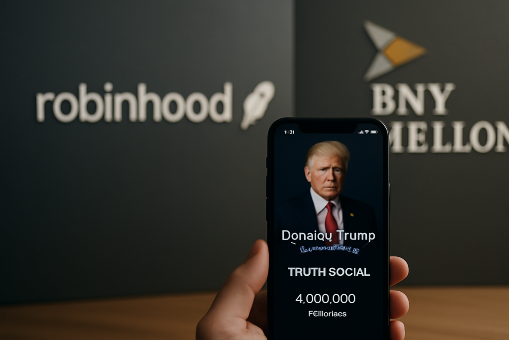 Robinhood และ BNY คว้าสัญญาบริหารบัญชี Trump Accounts พร้อมผู้ใช้ทะลุ 4 ล้านคน