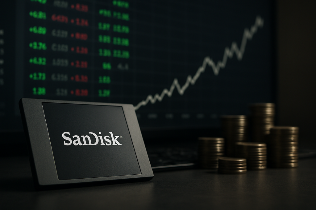 หุ้น Sandisk ขึ้นนำตลาดหลังคู่แข่งปรับเป้าราคาอย่างมีนัยสำคัญ