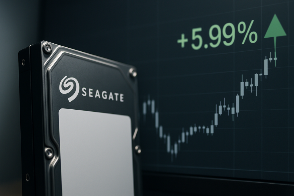 หุ้น Seagate Technology พุ่งสูงขึ้นเกือบ 6% หลังจากการปรับเป้าหมายราคาโดยนักวิเคราะห์