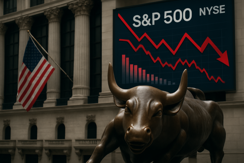S&P 500 หยุดสตรีคชนะ 7 วัน ขณะที่วอลล์สตรีททำกำไรต่อเนื่องสองสัปดาห์