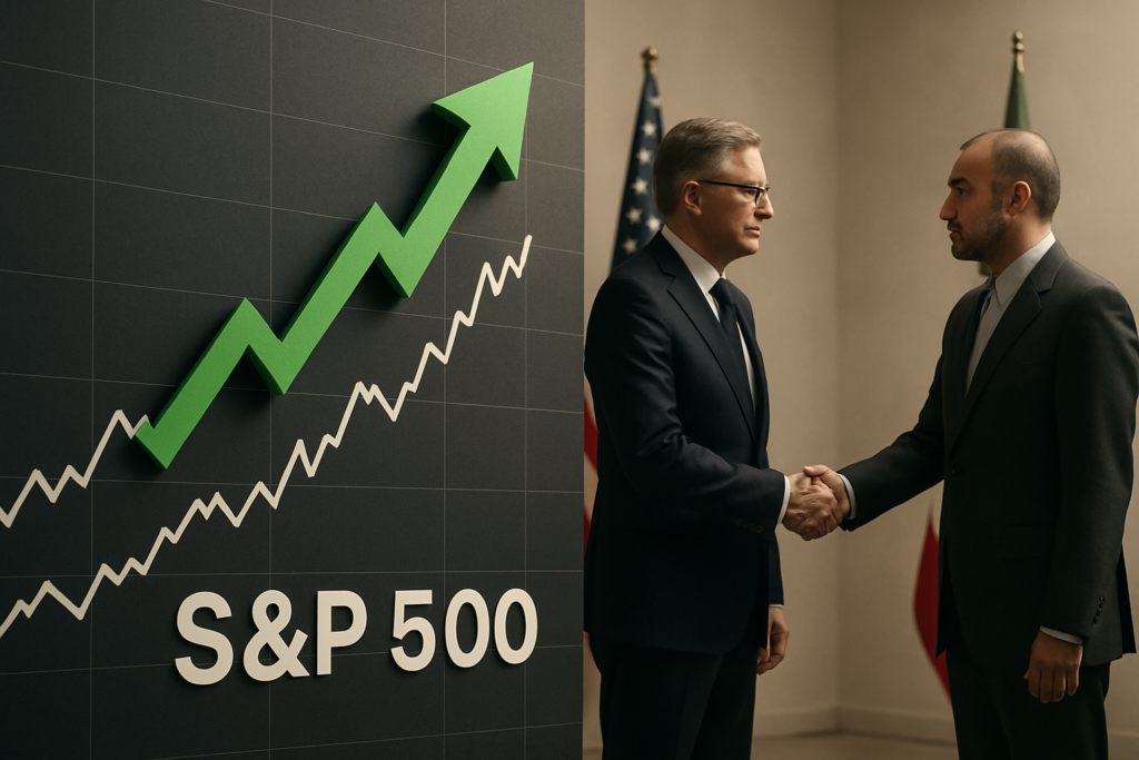 ดัชนี S&P 500 ปรับตัวขึ้น 3.6% ก่อนการเจรจาสันติภาพกับอิหร่าน