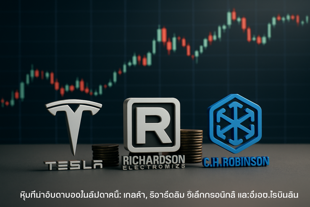 หุ้นที่น่าจับตามองในสัปดาห์นี้: เทสล่า, ริชาร์ดสัน อิเล็กทรอนิกส์ และซี.เอช. โรบินสัน