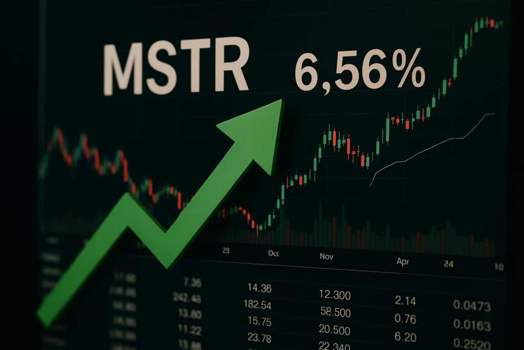 หุ้น Strategy (MSTR) ปรับตัวเพิ่มขึ้น 6.56% ท่ามกลางความหวังของตลาด