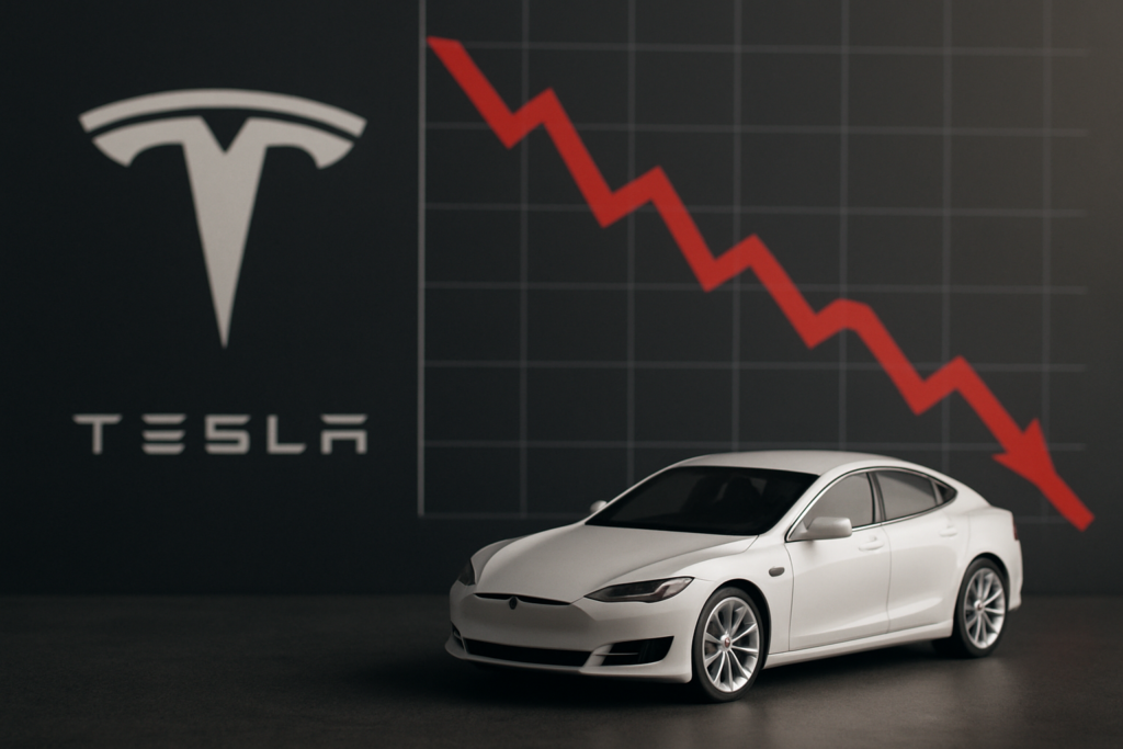 Tesla ประสบปัญหาหุ้นร่วง 8 สัปดาห์ สาเหตุจากการส่งมอบที่ไม่เป็นไปตามคาด